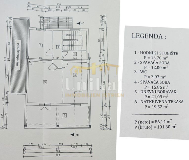 Hiša v okolici Poreča, 3 spalnice, mirna lokacija